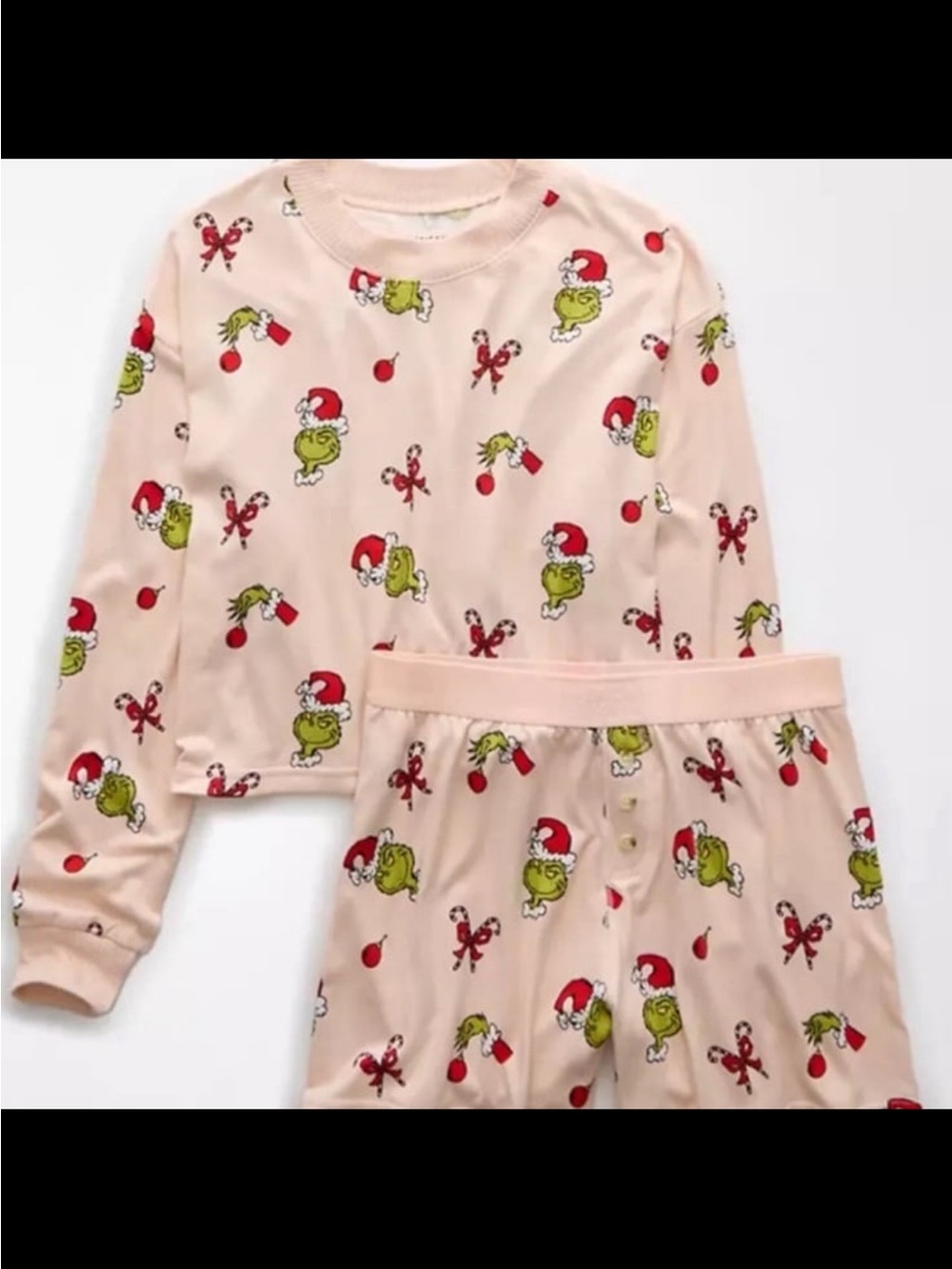 American Eagle Holiday Grinch Set XS